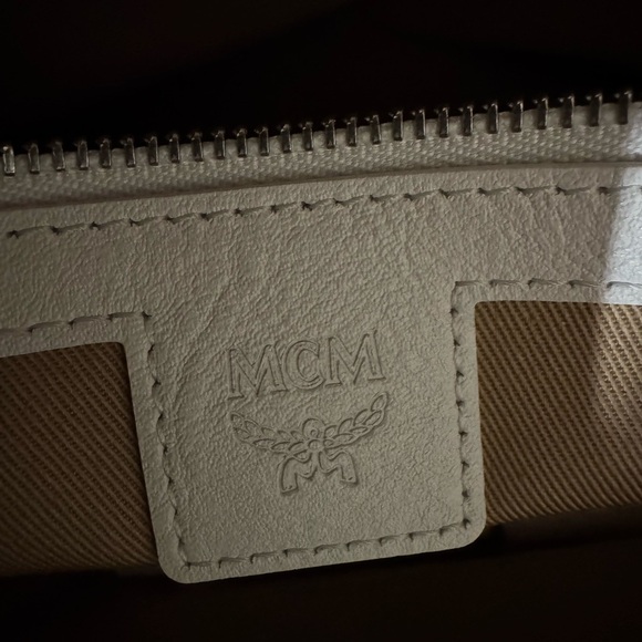 MCM White Multicolor Logo Tote Bag - Picture 9 of 9